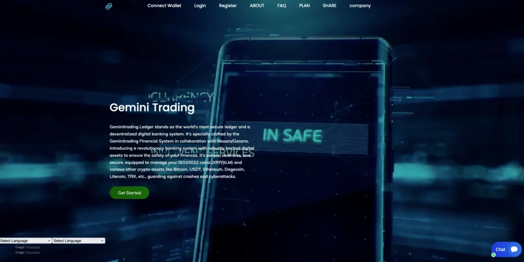 Home page of another pig-butchering scam website